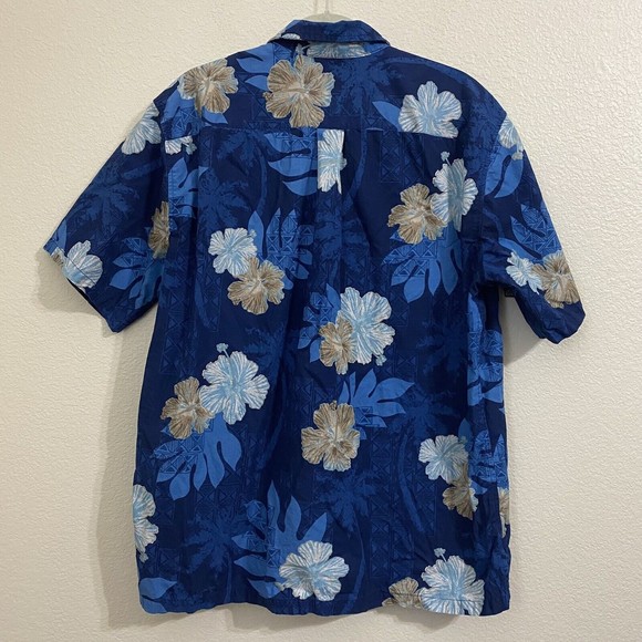 Cooke Street Honolulu Mens Shirt Size XL Cotton Floral Hawaiian Short Sleeve - Picture 2 of 8
